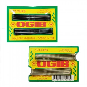 OGIB INVISIBLES CORTOS RUBIOS / NEGRO x 12u